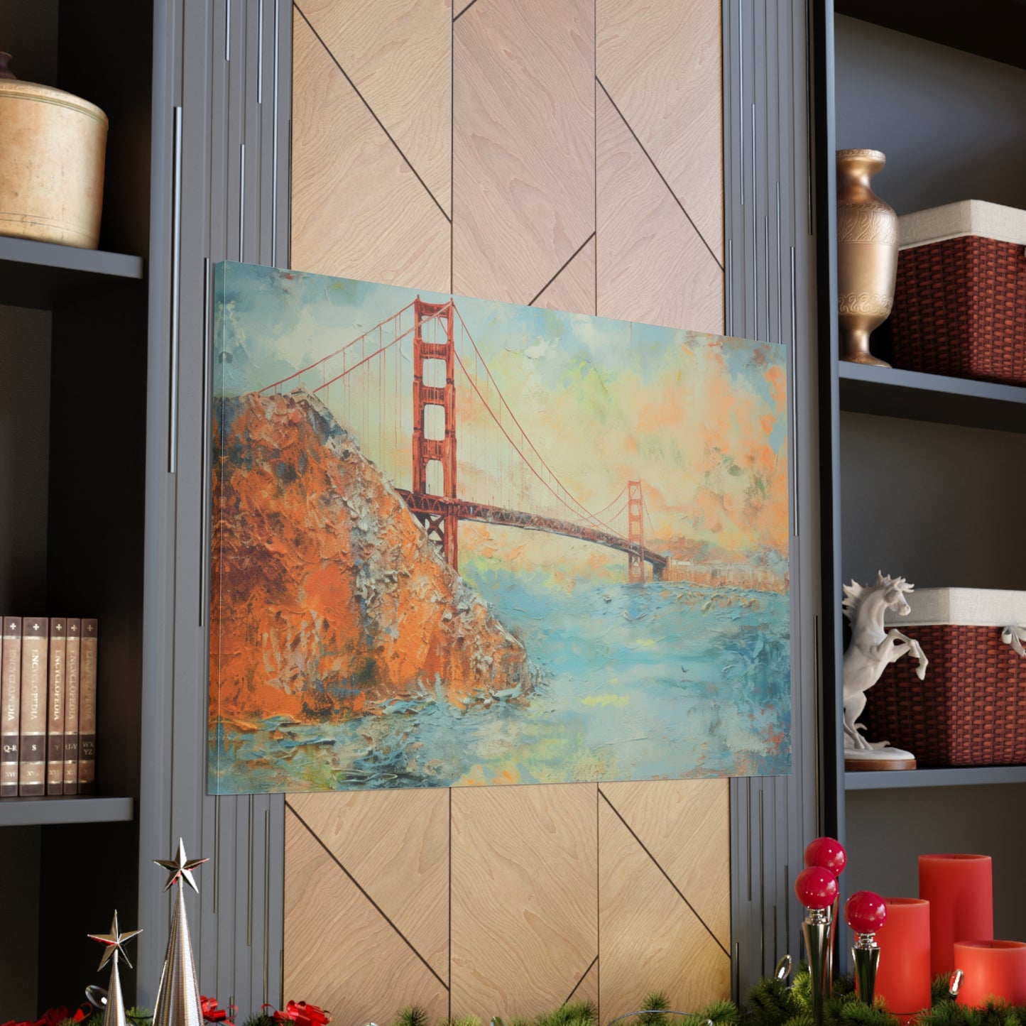 Golden Gate Bridge Painting for Living Room Oil Painting for Dining Room Painting for Bedroom Painting for Office Painting of San Francisco