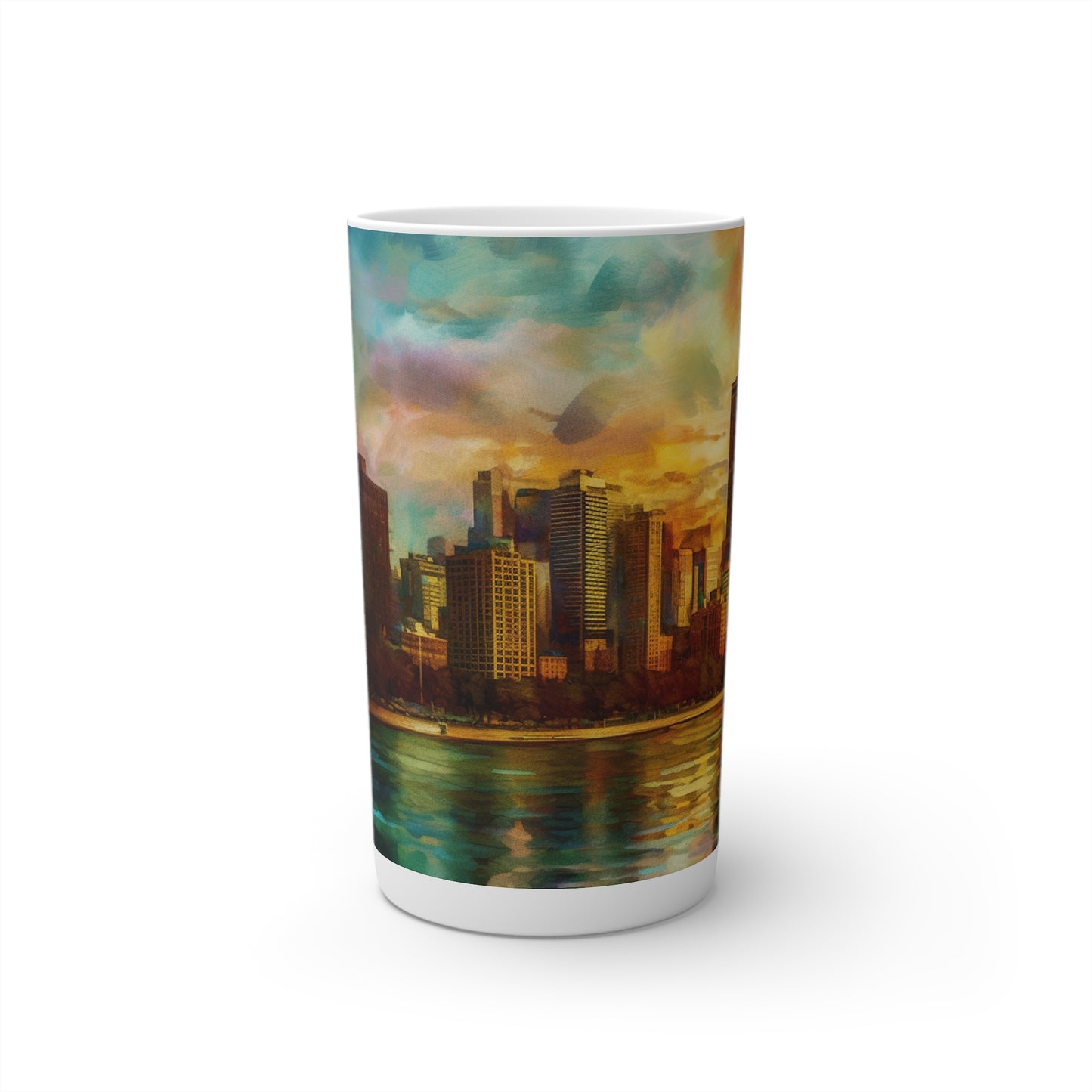 Chicago Coffee Mug Conical Coffee Mugs (3oz, 8oz, 12oz) Hot Chocolate Cup Tea Cup Designer Coffee Mug