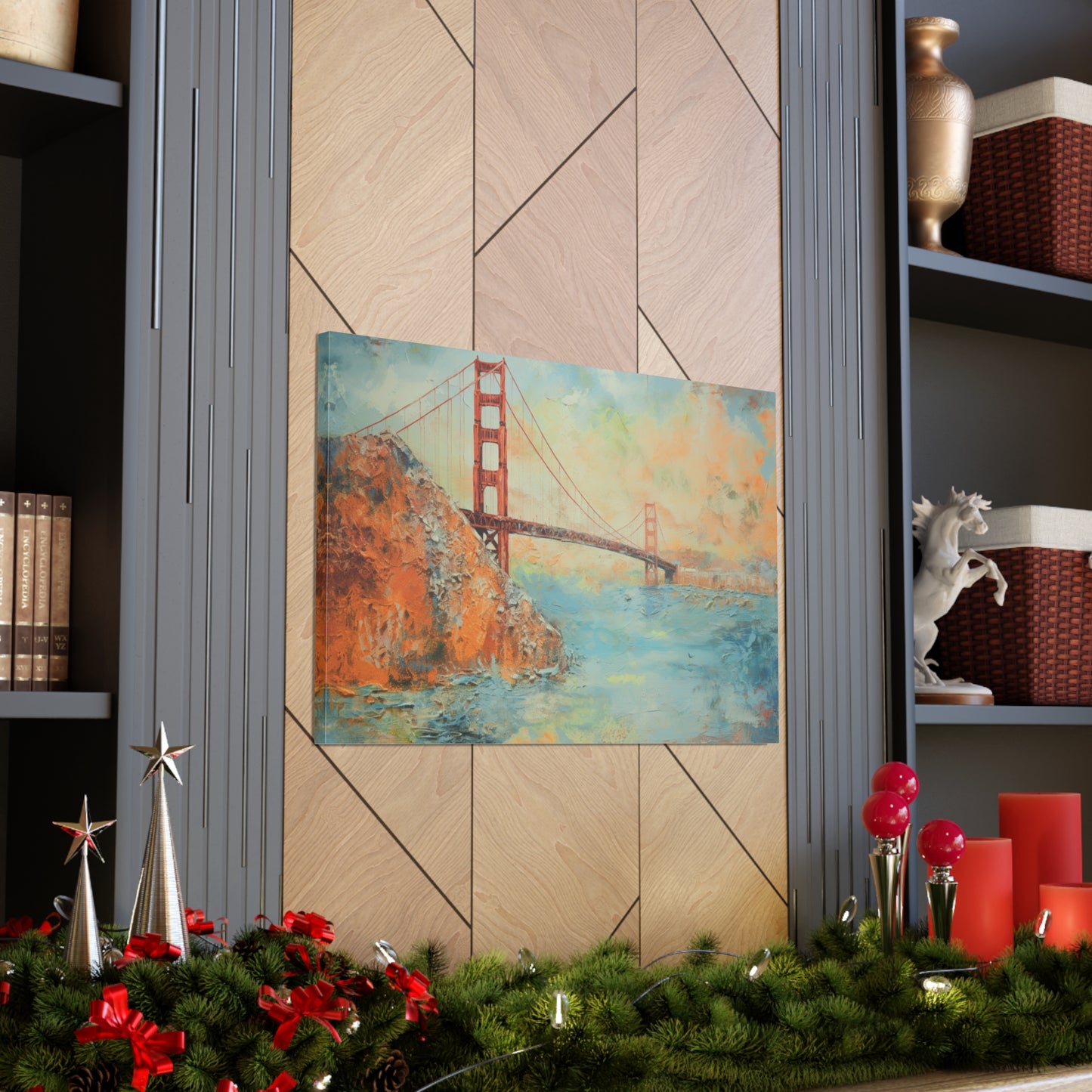 Golden Gate Bridge Painting for Living Room Oil Painting for Dining Room Painting for Bedroom Painting for Office Painting of San Francisco