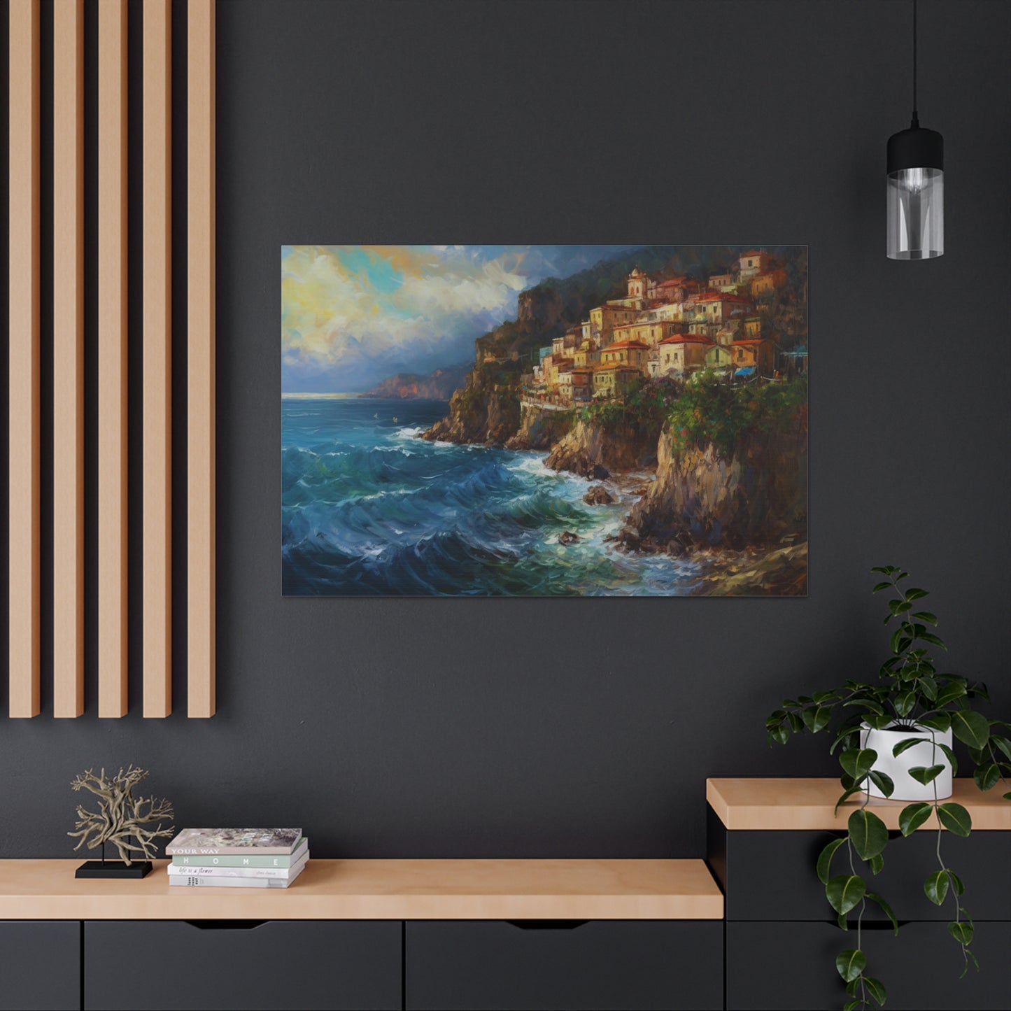 Landscape Painting for Living Room Oil Painting for Dining Room Painting for Bedroom Painting for Office Painting of Amalfi Coast