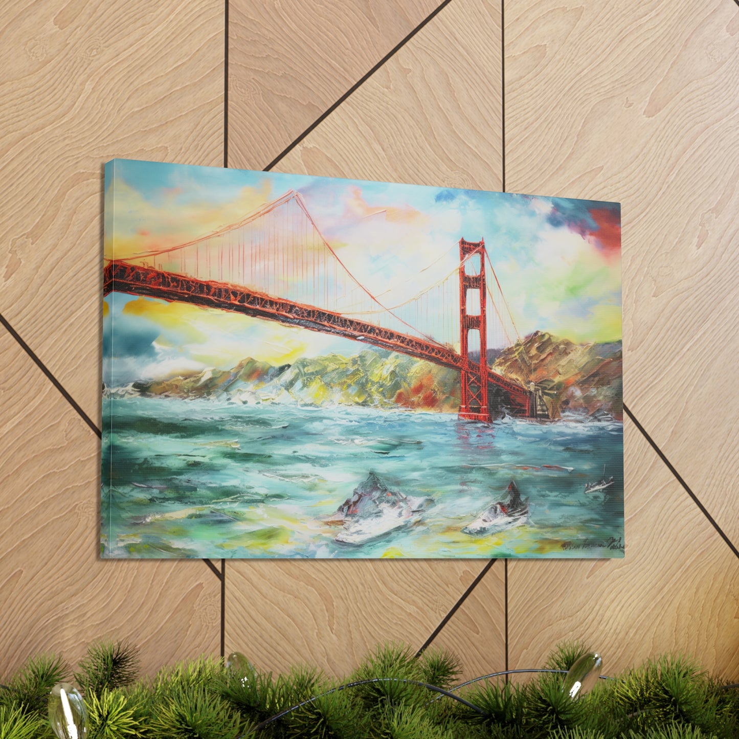 Golden Gate Bridge Painting for Living Room Oil Painting for Dining Room Painting for Bedroom Painting for Office Painting of San Francisco