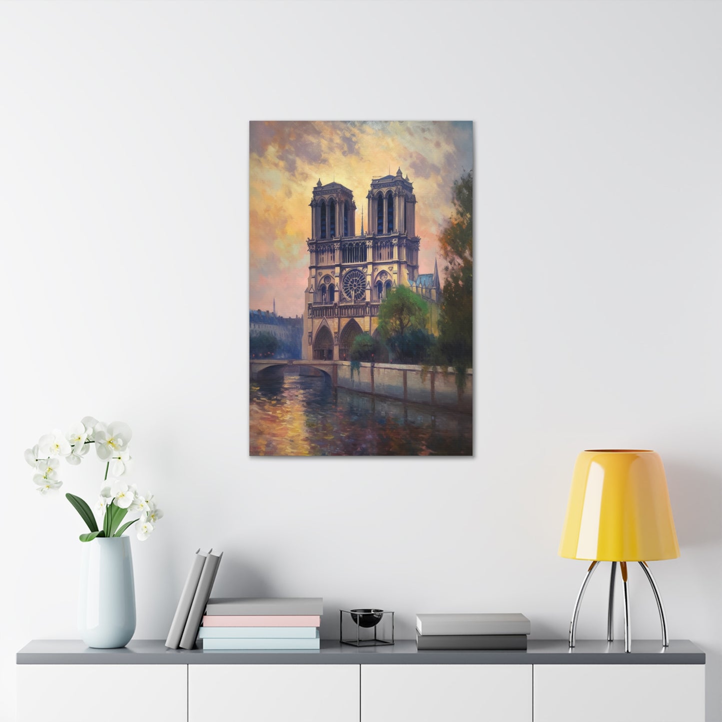 Notre Dame Cathedral Painting for Living Room Oil Painting for Dining Room Painting for Bedroom Painting for Bedroom Painting on Canvas