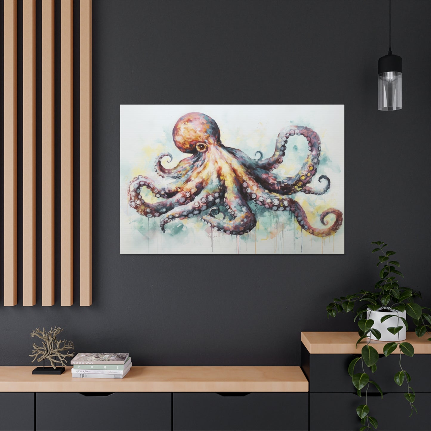 Octopus Oil Painting for Living Room Oil Painting for Dining Room Painting for Bedroom Painting for Office Painting of Octopus