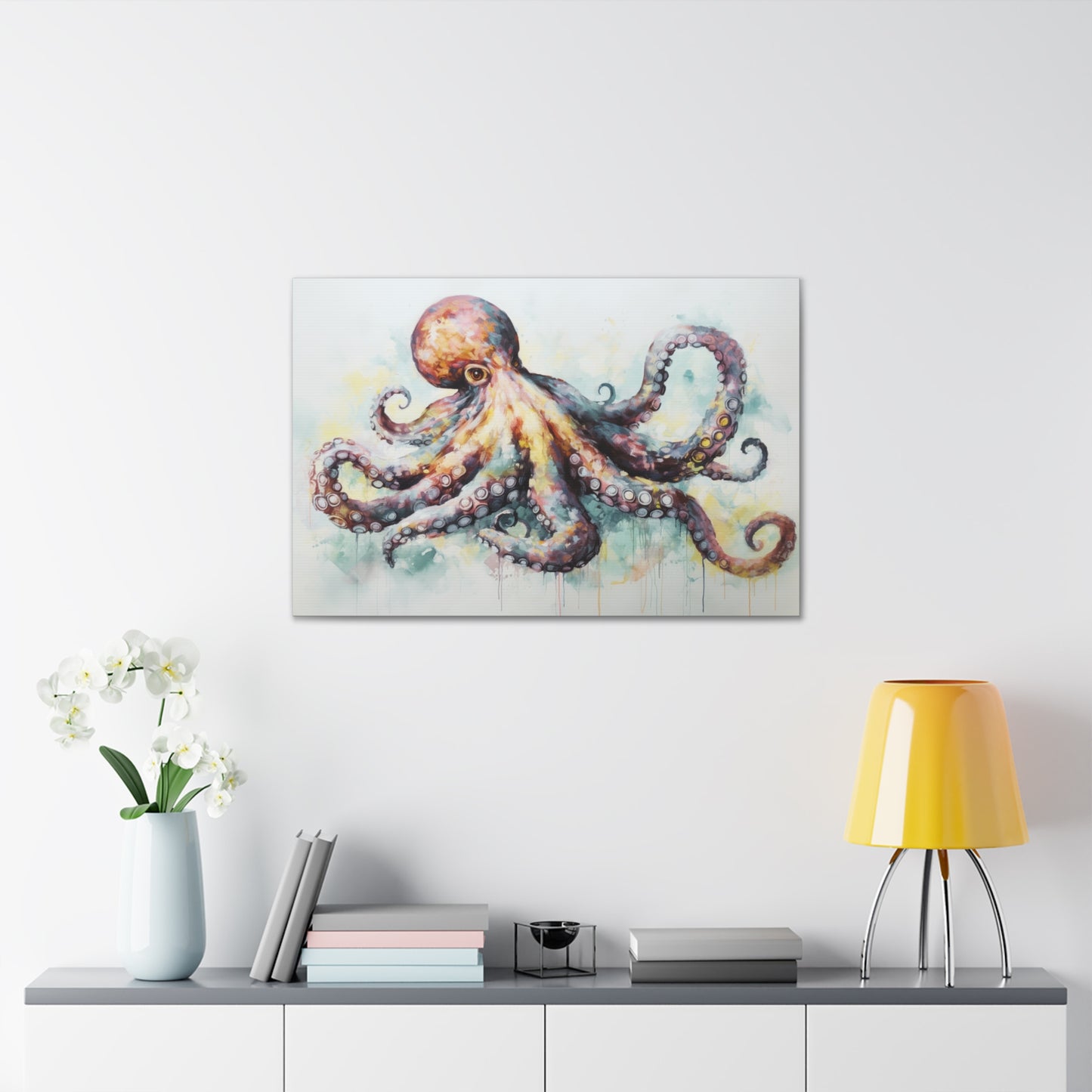 Octopus Oil Painting for Living Room Oil Painting for Dining Room Painting for Bedroom Painting for Office Painting of Octopus