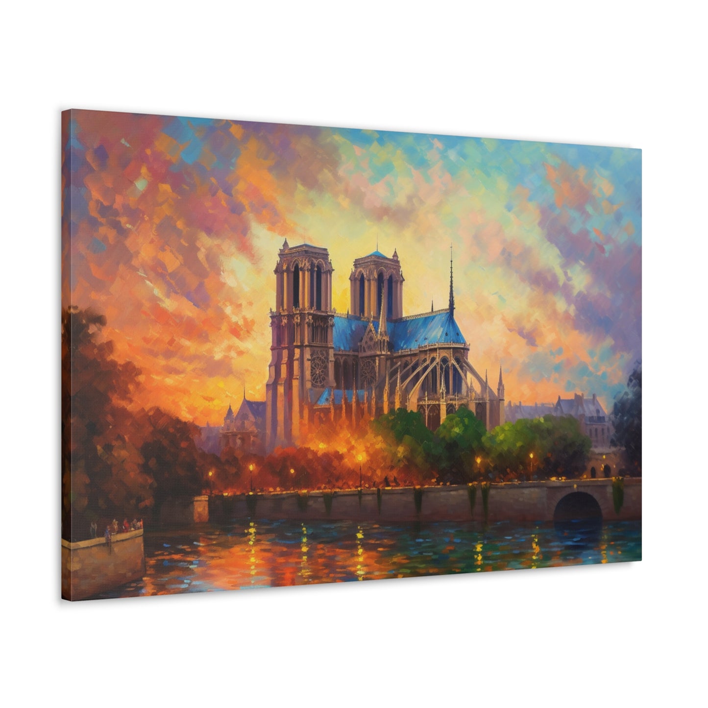 Notre Dame Cathedral Painting for Living Room Oil Painting for Dining Room Painting for Bedroom Painting for Bedroom Painting on Canvas