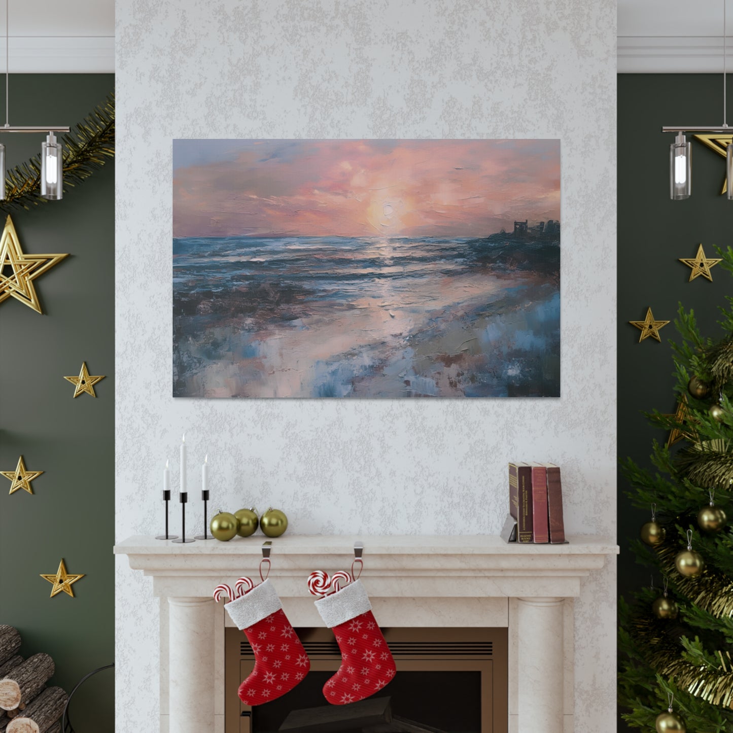 Beach Painting for Living Room Oil Painting for Dining Room Painting for Bedroom Painting for Bedroom Painting of Sunset