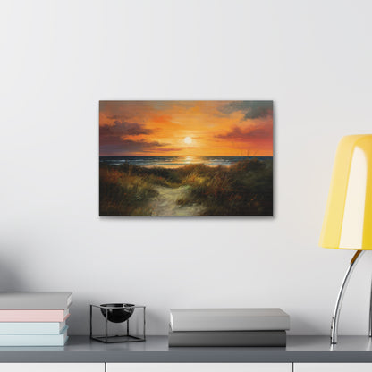 Sunset Painting for Living Room Oil Painting for Dining Room Painting for Bedroom Painting for Bedroom Painting on Canvas Beach Painting