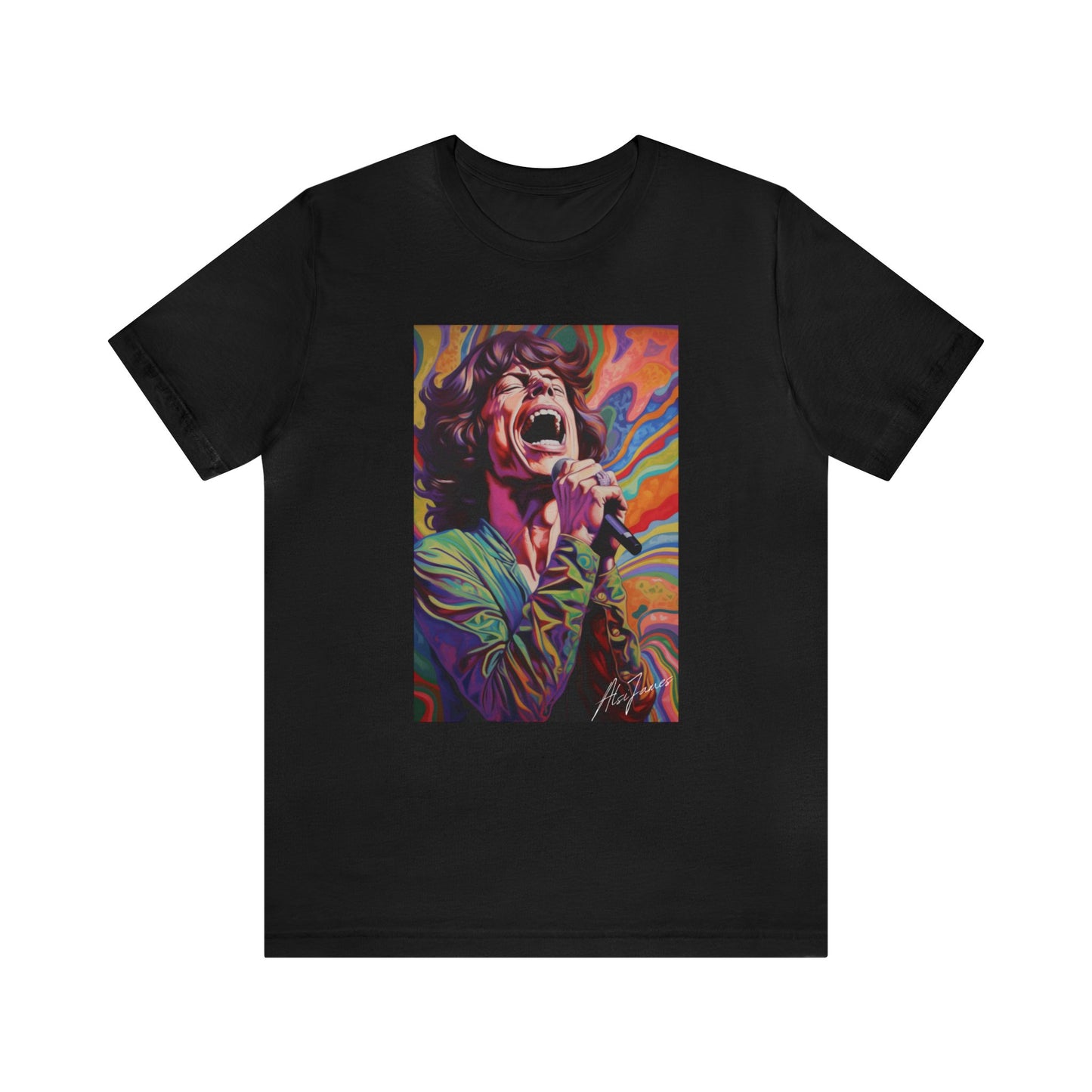 Rolling Stones T-shirt  Mick Jagger T-Shirt for Concert T-Shirt for Musical Festival T-shirt Rolling Stones Pocket T-Shirt