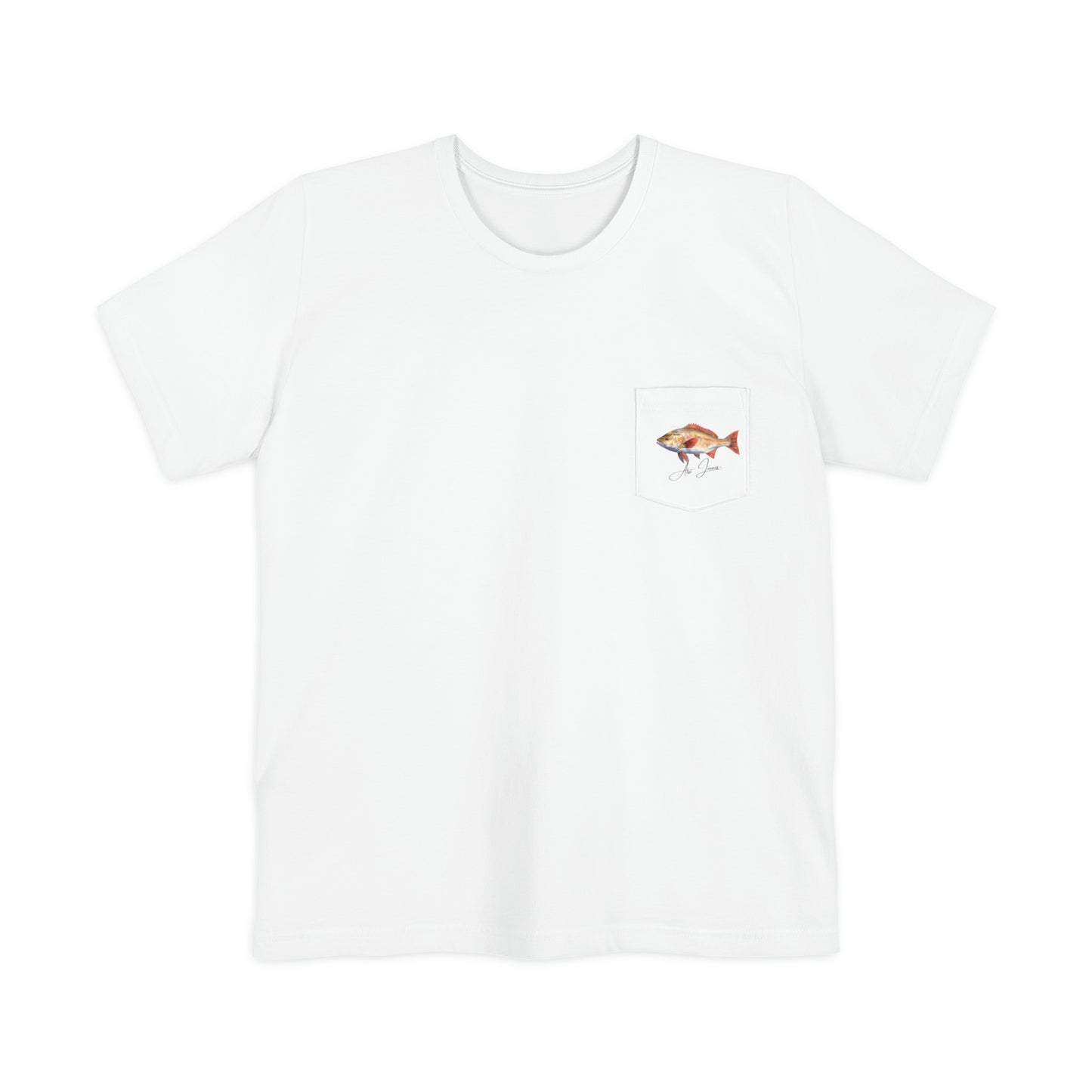 Fishing T-shirt for Fishing T-Shirt of Red Fish T-shirt Fishing Pocket T-Shirt of Fish