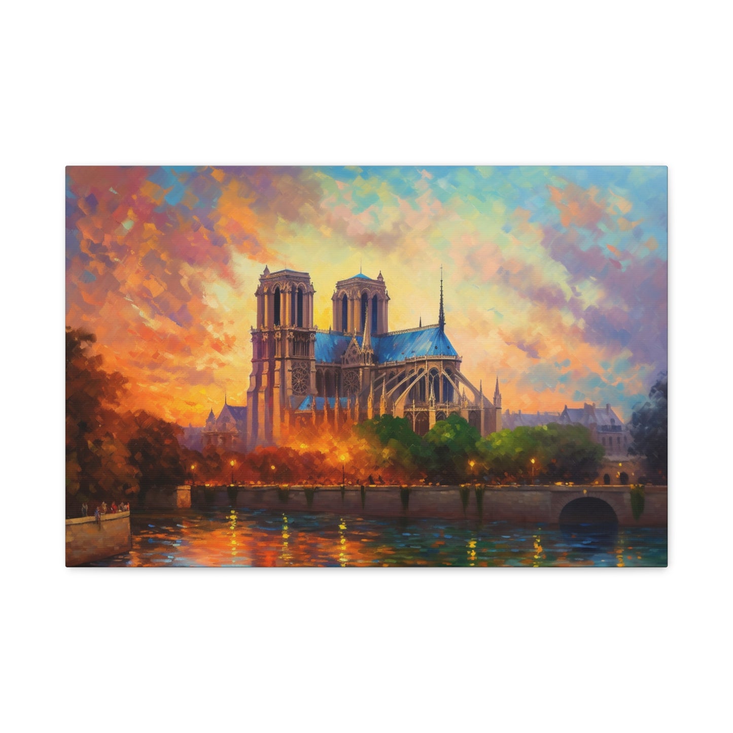 Notre Dame Cathedral Painting for Living Room Oil Painting for Dining Room Painting for Bedroom Painting for Bedroom Painting on Canvas