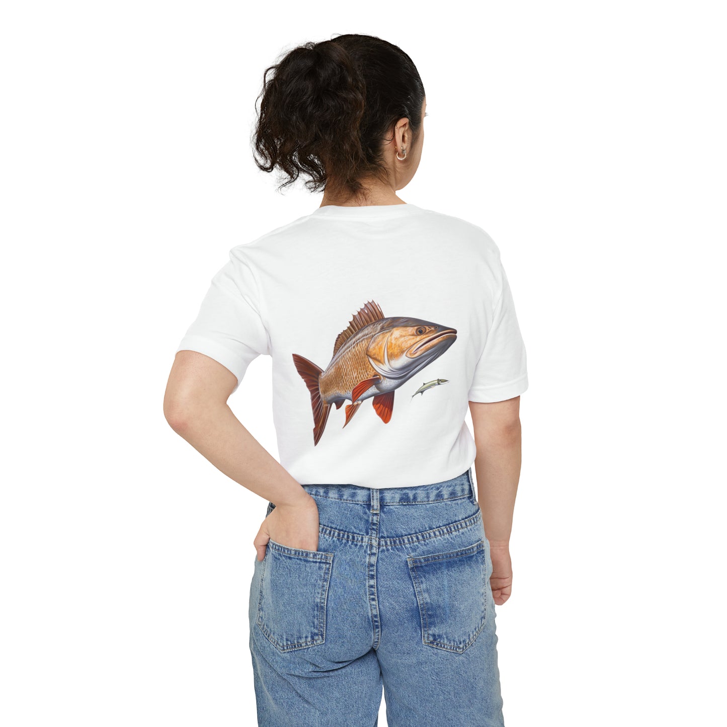 Fishing T-shirt for Fishing T-Shirt of Red Fish T-shirt Fishing Pocket T-Shirt of Fish