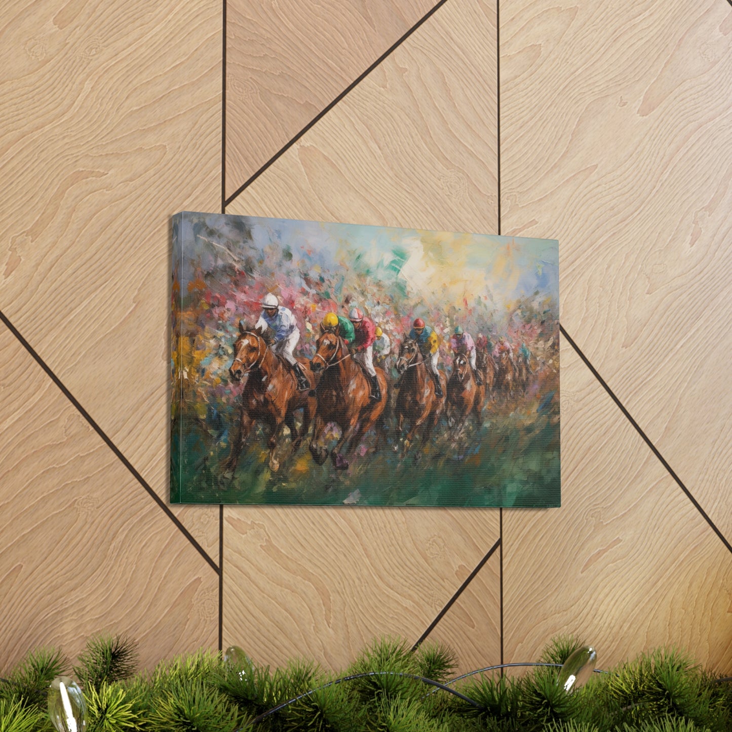 Horse Painting for Living Room Oil Painting for Dining Room Painting for Bedroom Painting for Bedroom Painting on Canvas Kentucky Derby