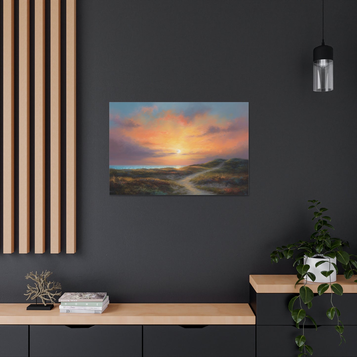 Sunset Painting for Living Room Oil Painting for Dining Room Painting for Bedroom Painting for Bedroom Painting on Canvas Beach Painting