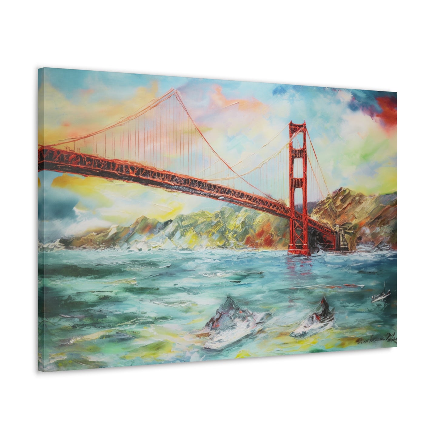 Golden Gate Bridge Painting for Living Room Oil Painting for Dining Room Painting for Bedroom Painting for Office Painting of San Francisco