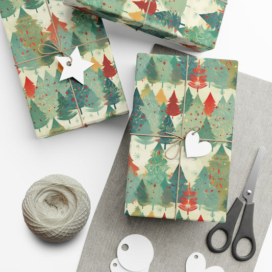 Christmas Tree Wrapping Paper for Christmas Wrapping Paper for Birthday Wrapping Paper Designer Wrapping Paper