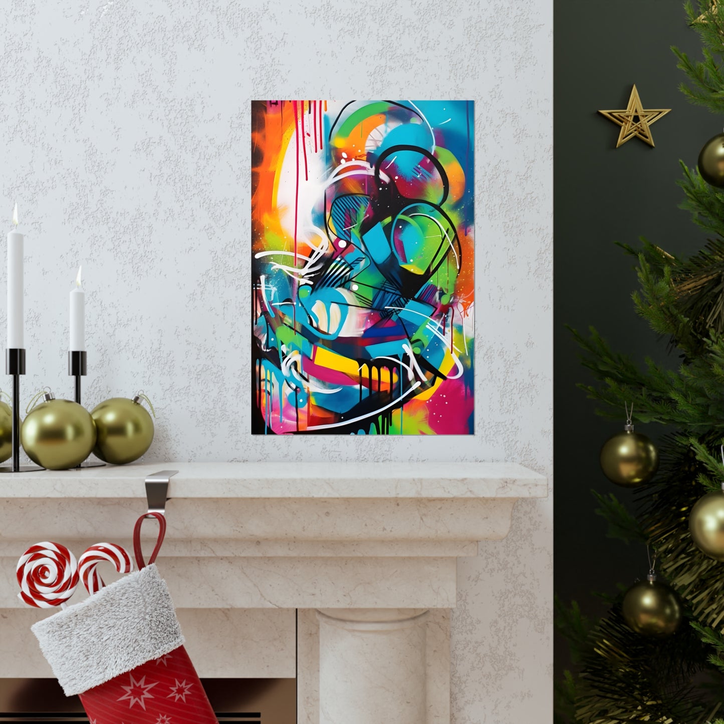 Abstract Art Graffiti Art for Living Room Art for Bedroom Art for Kids Room Art for Office Art