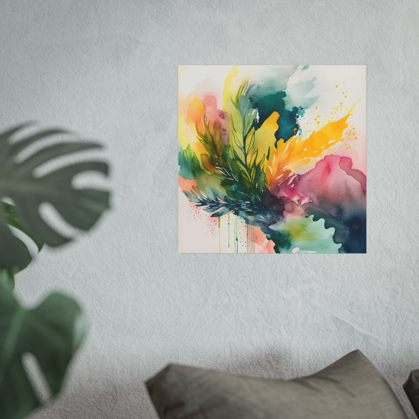 Abstract Art, Watercolor, Original Art, Bedroom, Living Room, Dining Room, Kids Room