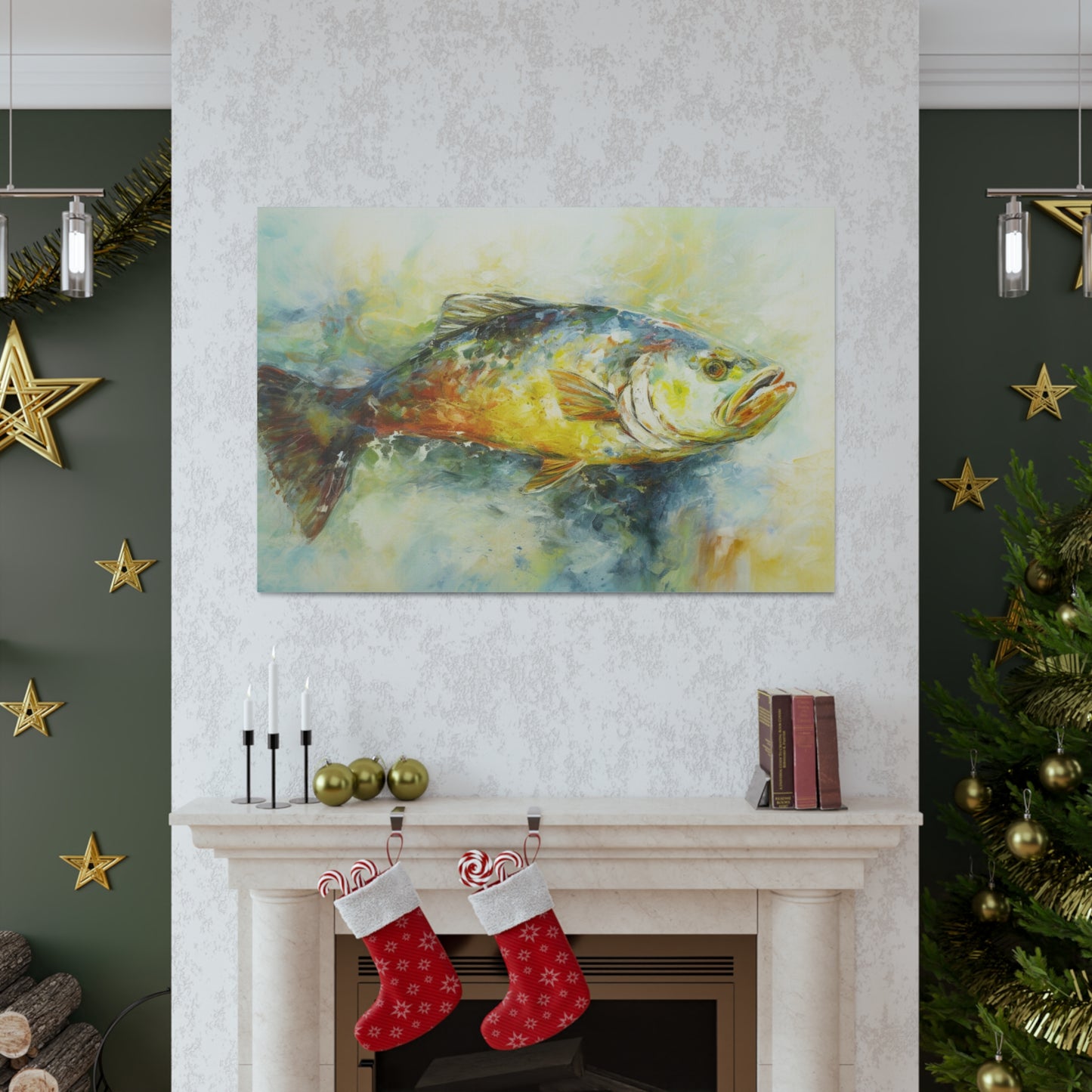 Painting of Fish Painting for Living Room Oil Painting for Dining Room Painting for Bedroom Painting for Bedroom Painting for Beach House