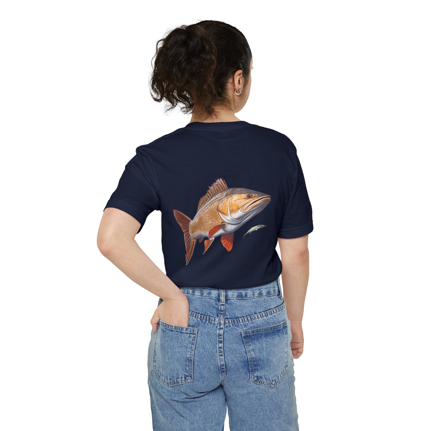 Fishing T-shirt for Fishing T-Shirt of Red Fish T-shirt Fishing Pocket T-Shirt of Fish