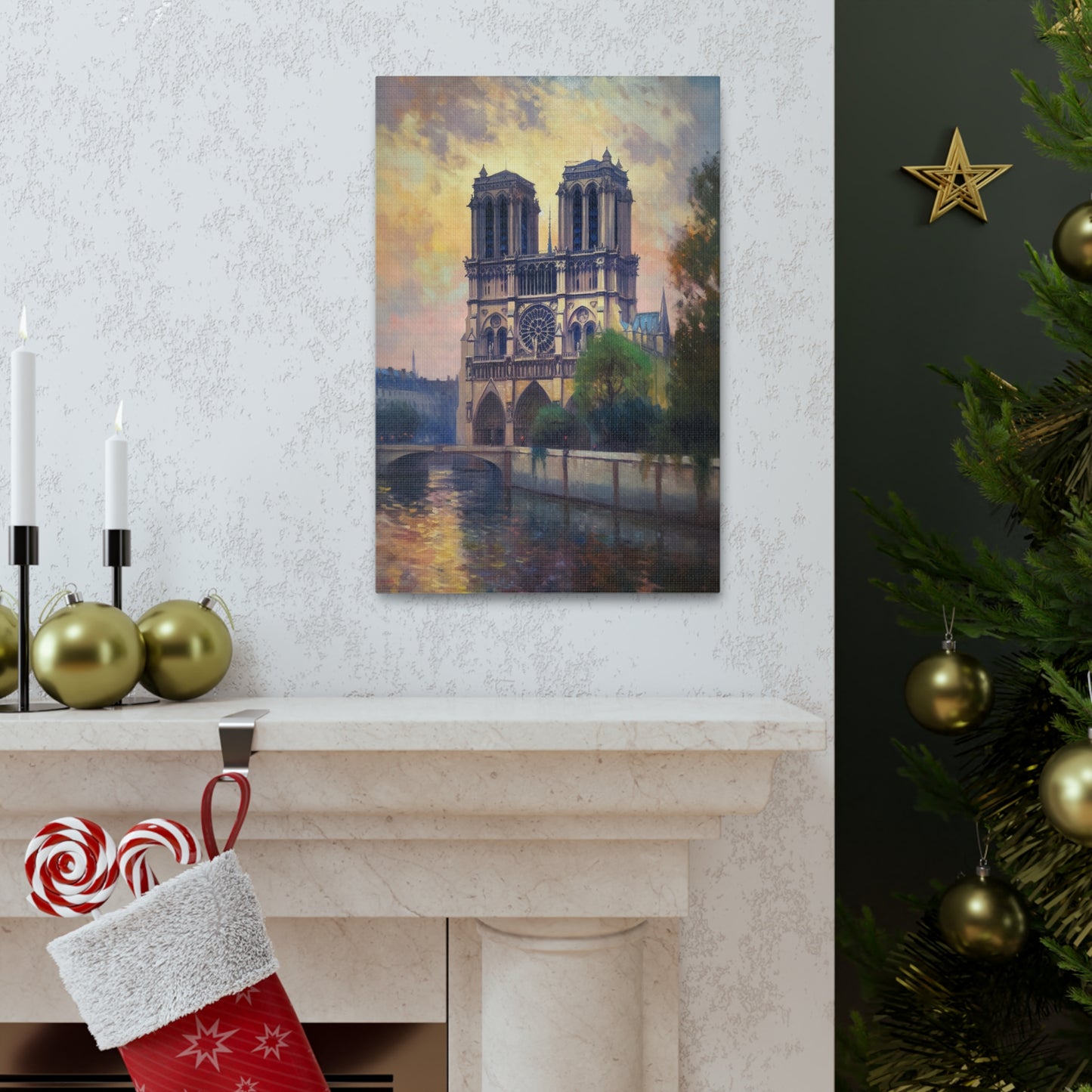 Notre Dame Cathedral Painting for Living Room Oil Painting for Dining Room Painting for Bedroom Painting for Bedroom Painting on Canvas