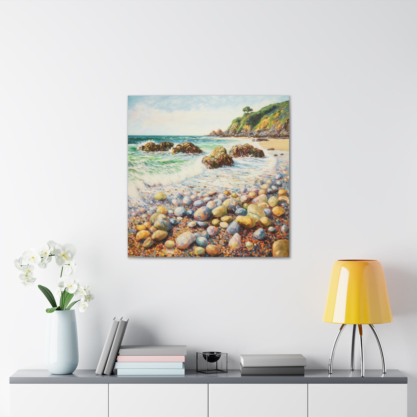 Beach Painting for Living Room Oil Painting for Dining Room Painting for Bedroom Painting for Office Painting of Rock Beach