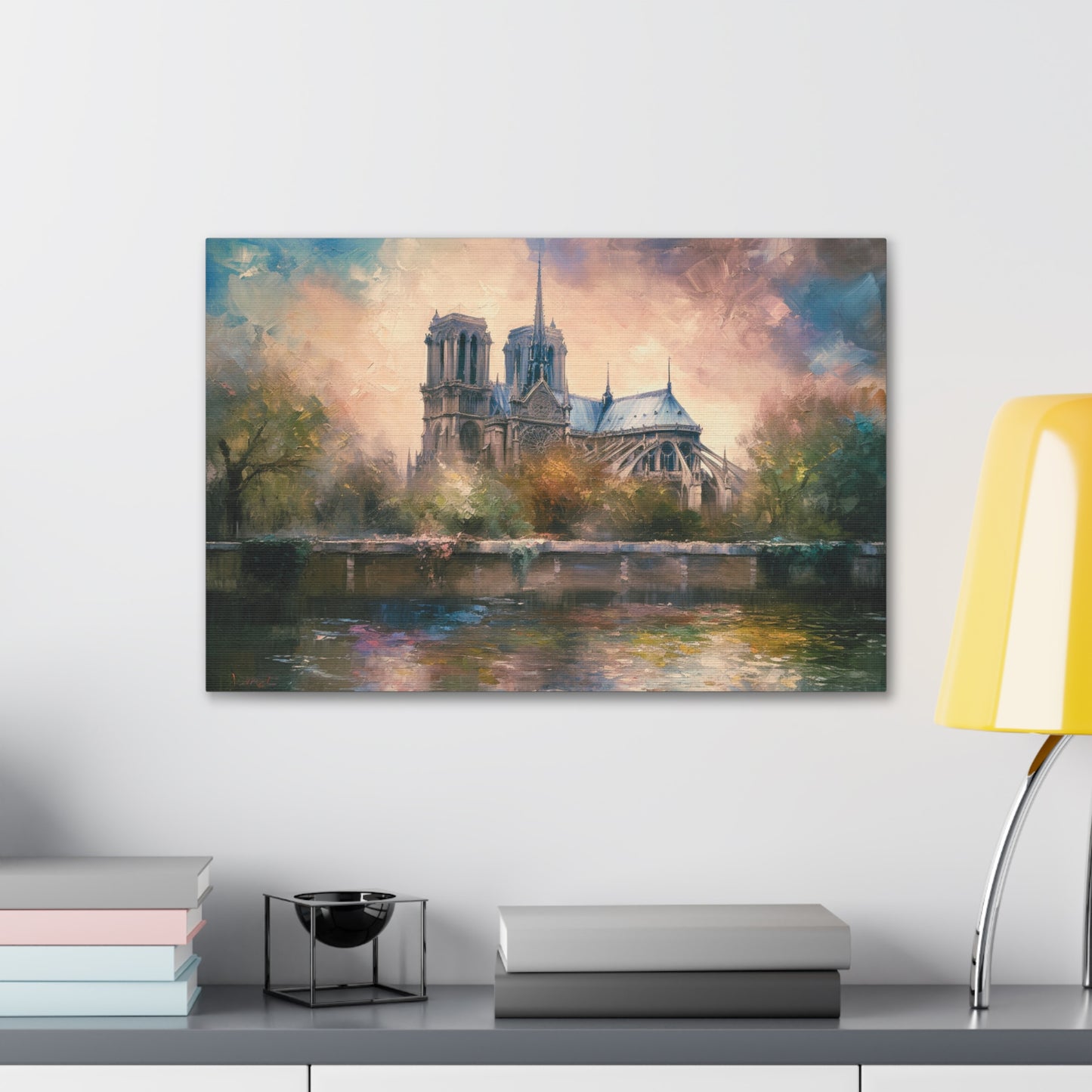 Notre Dame Cathedral Painting for Living Room Oil Painting for Dining Room Painting for Bedroom Painting for Bedroom Painting on Canvas