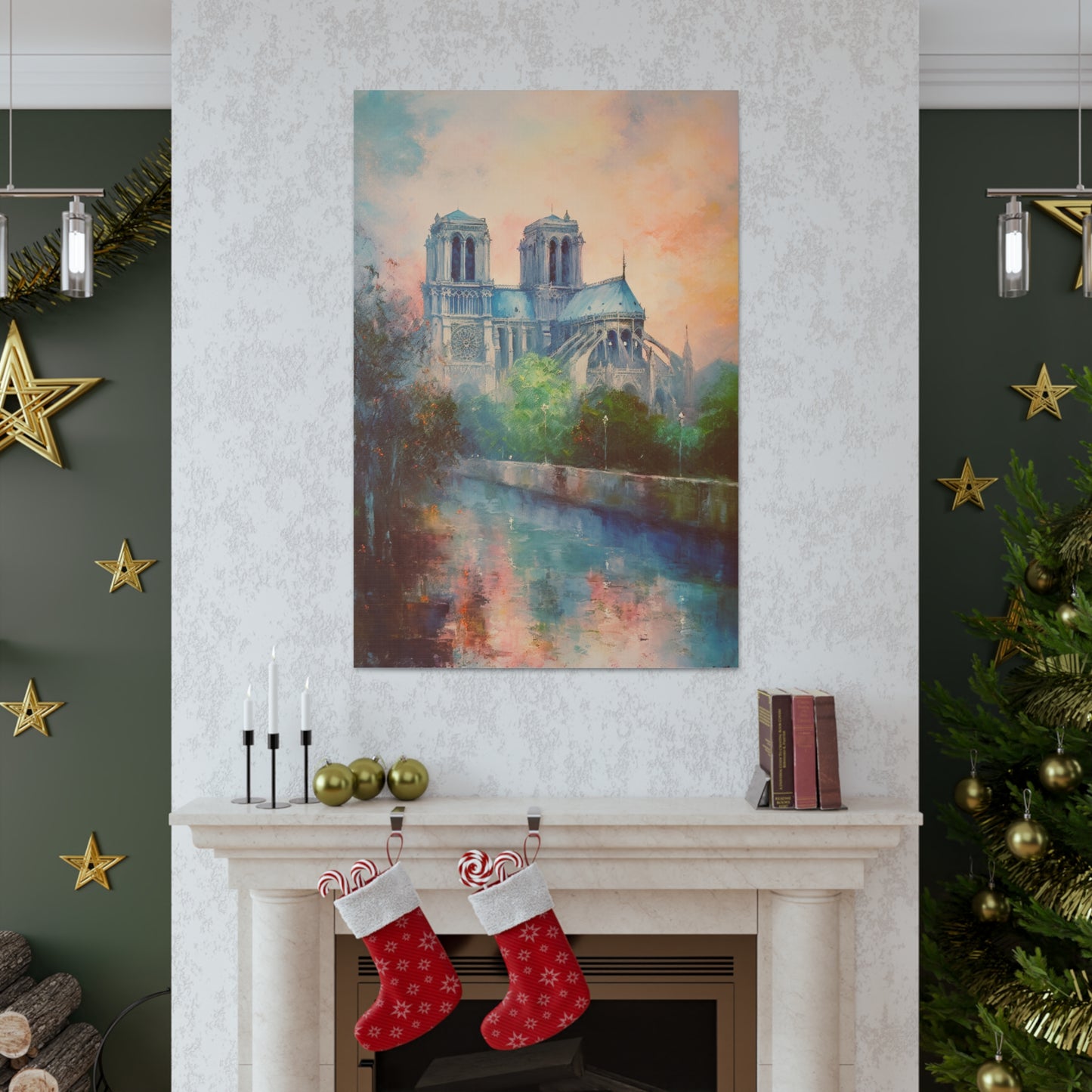 Notre Dame Cathedral Painting for Living Room Oil Painting for Dining Room Painting for Bedroom Painting for Bedroom Painting on Canvas