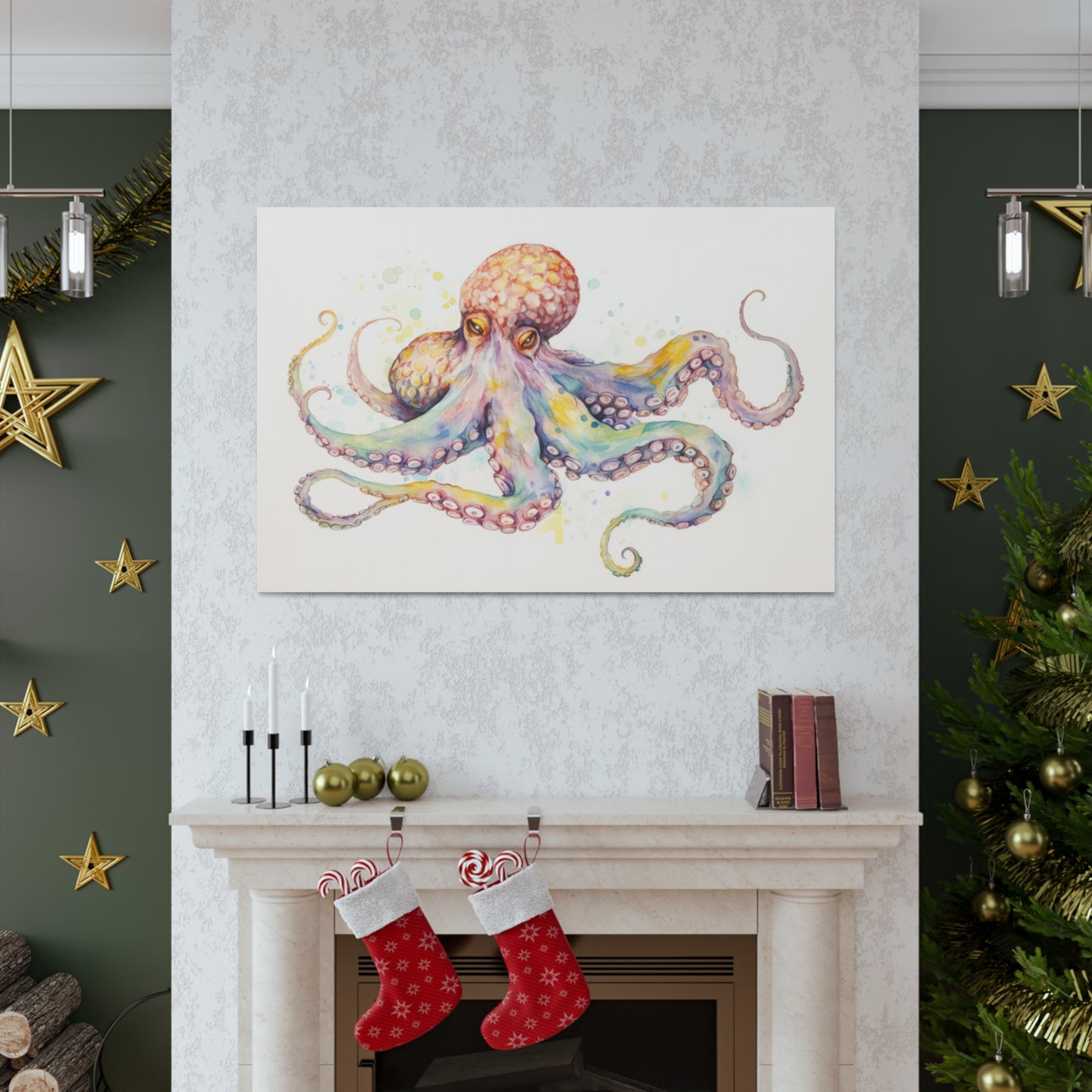 Octopus Oil Painting for Living Room Oil Painting for Dining Room Painting for Bedroom Painting for Office Painting of Octopus