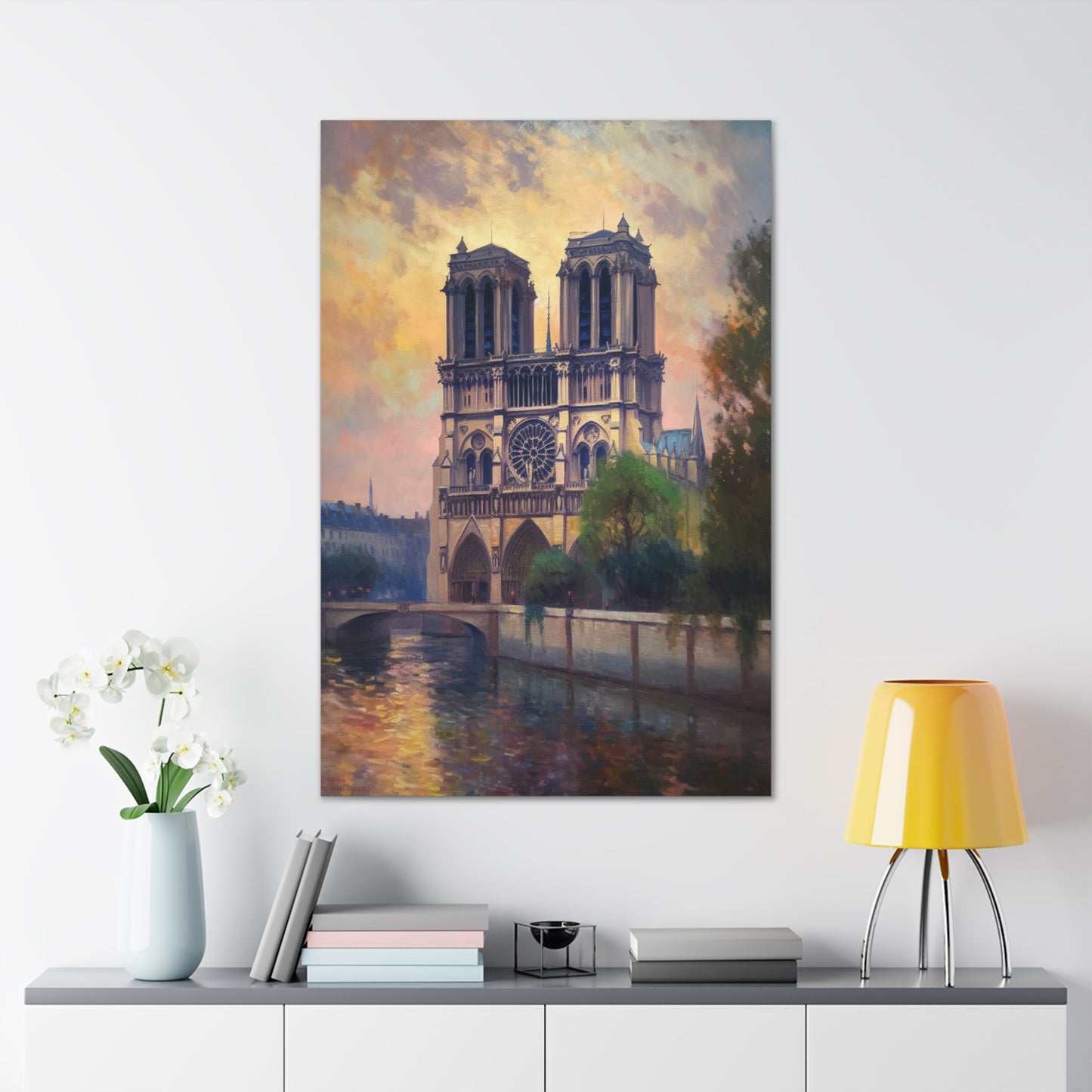 Notre Dame Cathedral Painting for Living Room Oil Painting for Dining Room Painting for Bedroom Painting for Bedroom Painting on Canvas