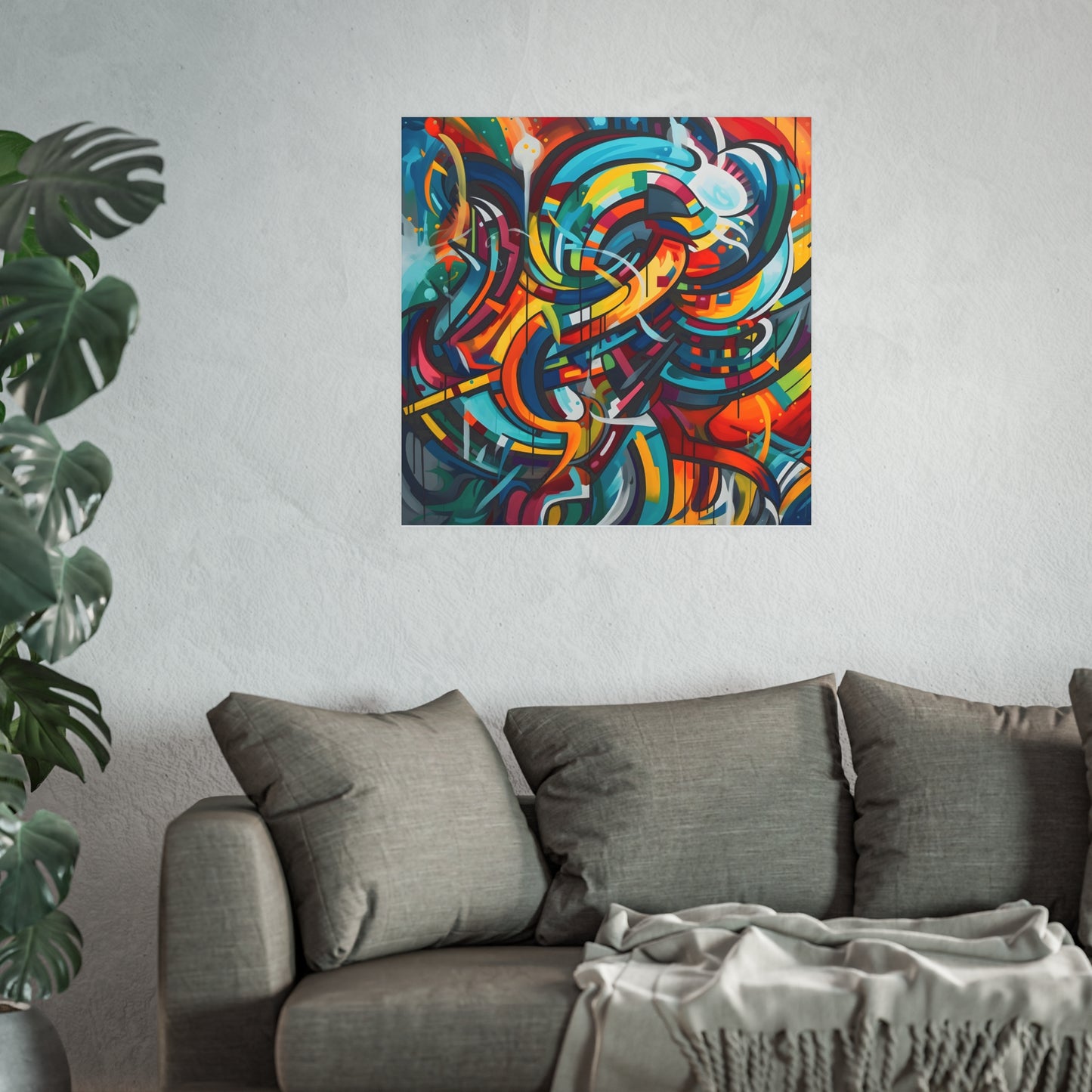 Abstract Art, Graffiti, Poster, Original Art, Vibrant Colors