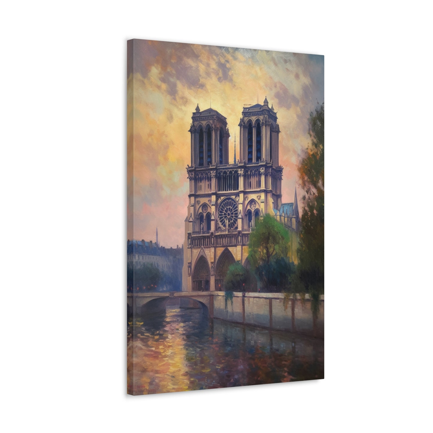 Notre Dame Cathedral Painting for Living Room Oil Painting for Dining Room Painting for Bedroom Painting for Bedroom Painting on Canvas