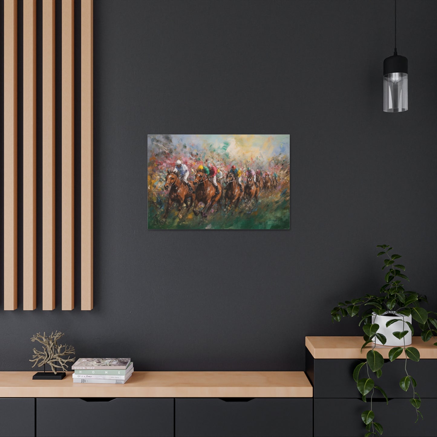 Horse Painting for Living Room Oil Painting for Dining Room Painting for Bedroom Painting for Bedroom Painting on Canvas Kentucky Derby