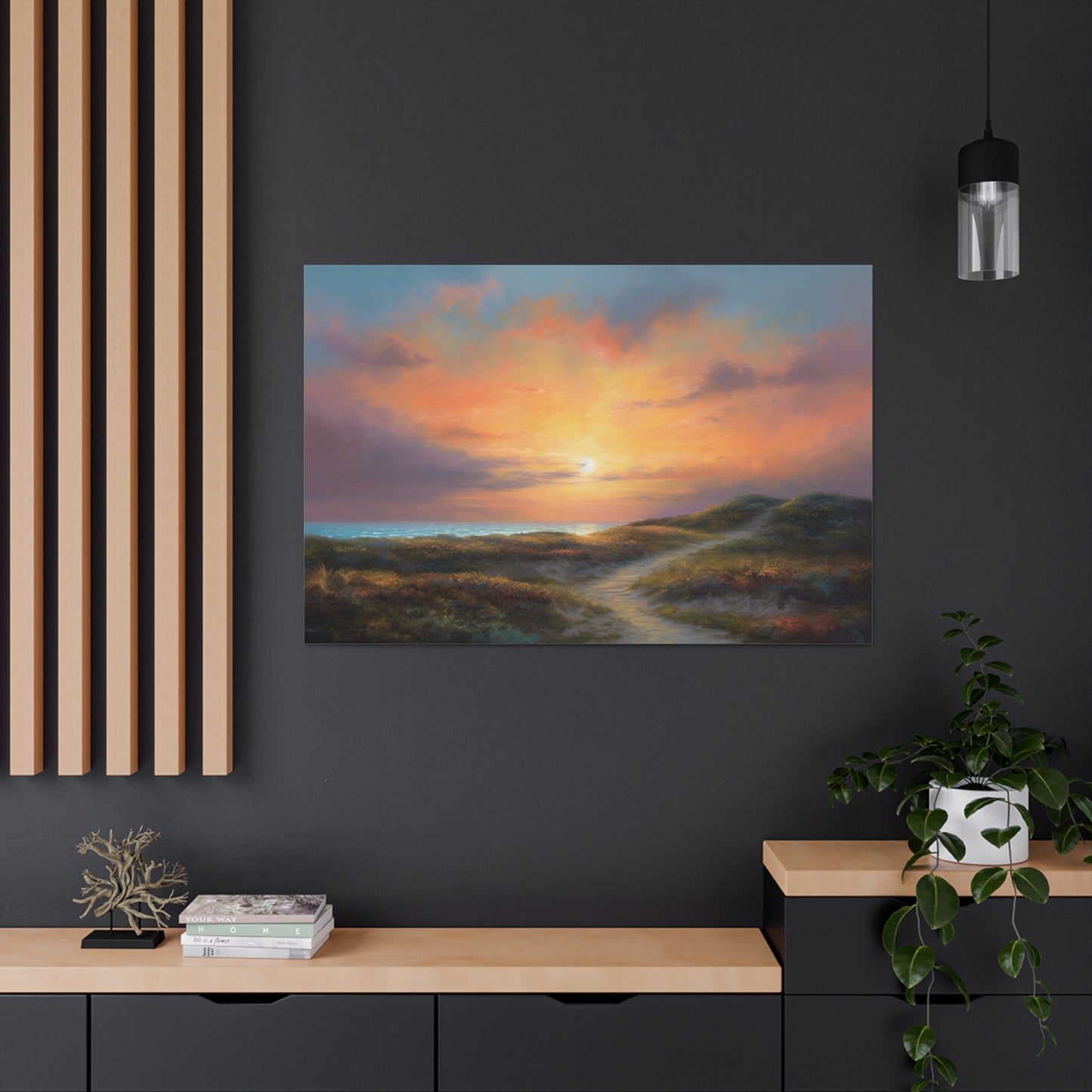 Sunset Painting for Living Room Oil Painting for Dining Room Painting for Bedroom Painting for Bedroom Painting on Canvas Beach Painting