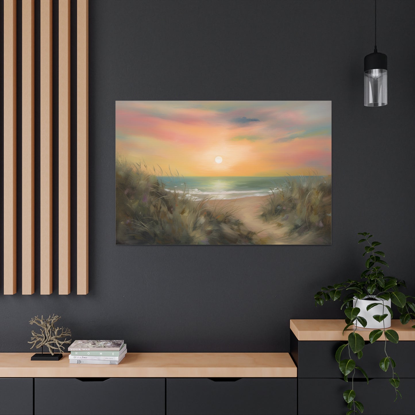 Sunset Painting for Living Room Oil Painting for Dining Room Painting for Bedroom Painting for Bedroom Painting on Canvas Beach Painting