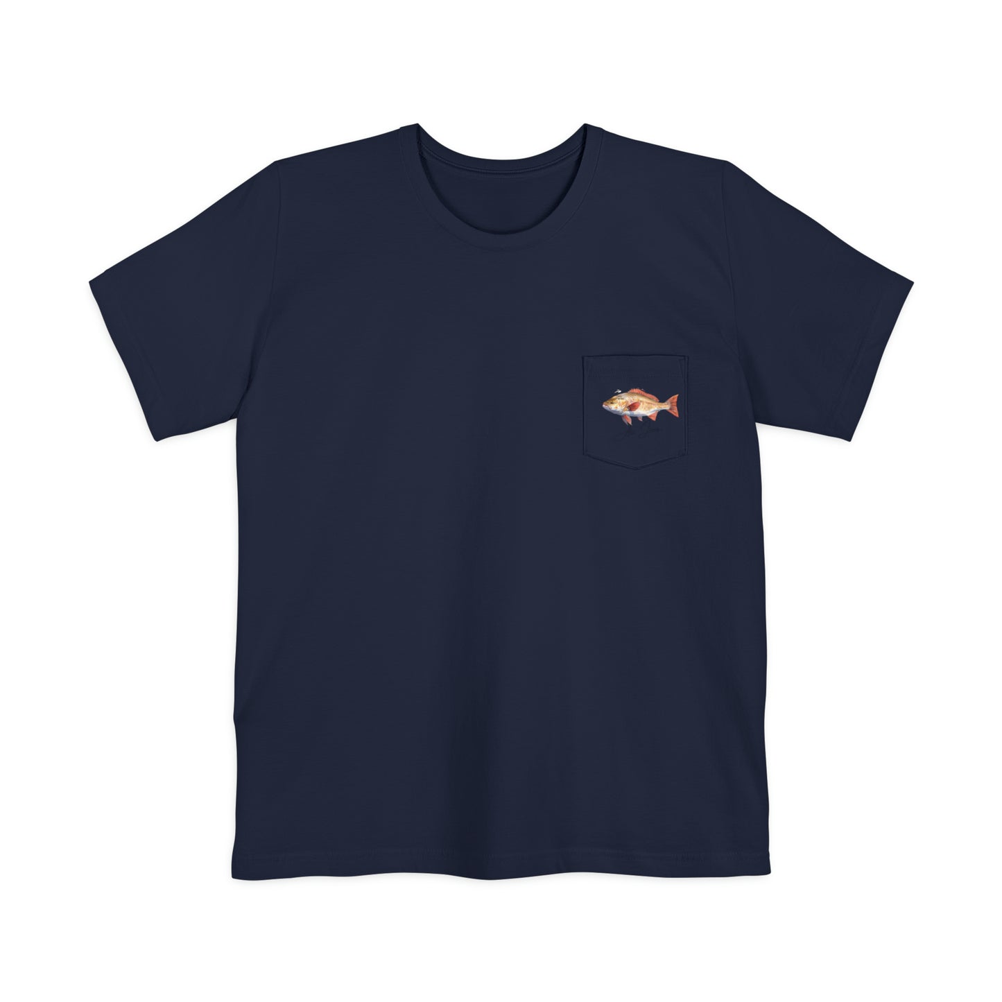 Fishing T-shirt for Fishing T-Shirt of Red Fish T-shirt Fishing Pocket T-Shirt of Fish