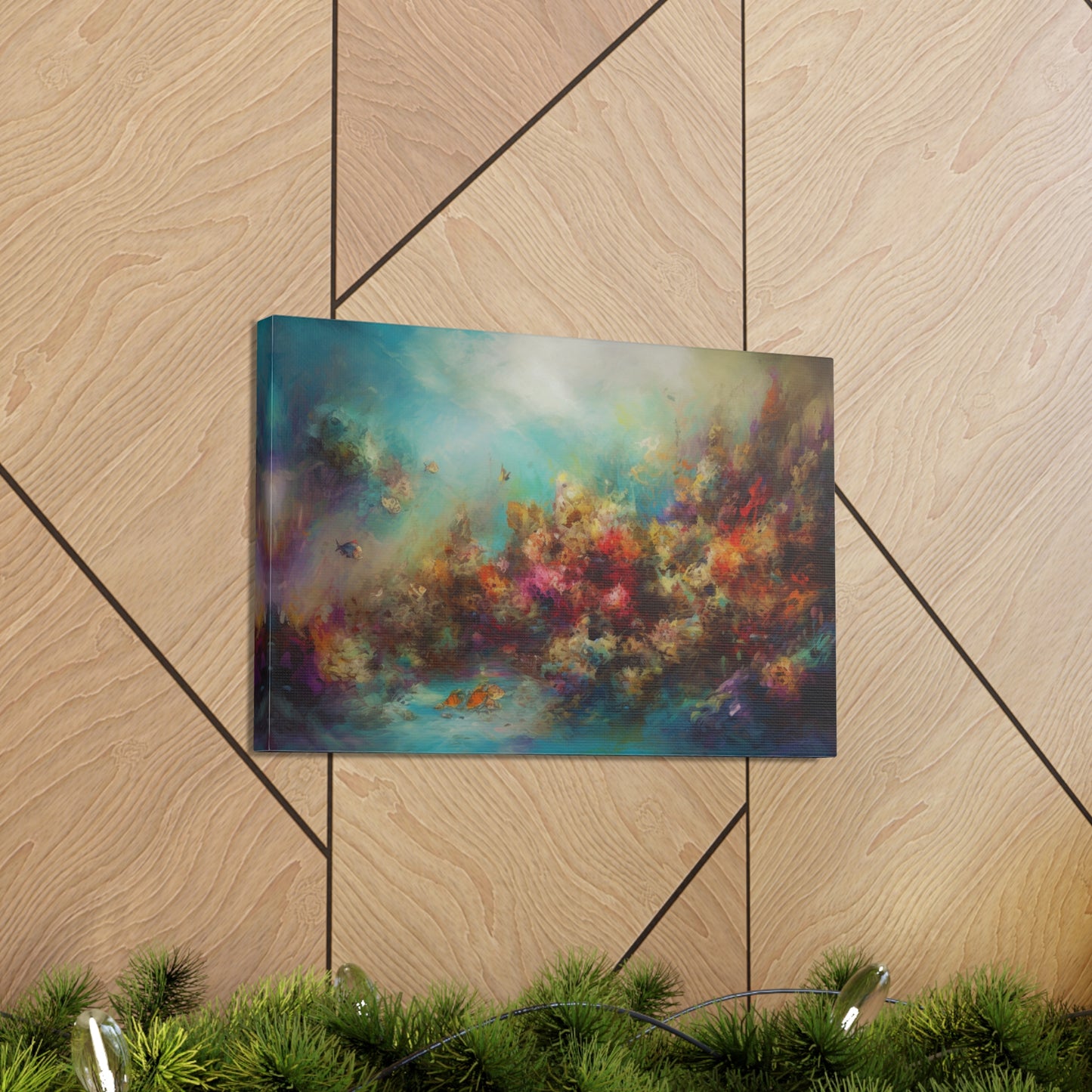 Abstract Oil Painting for Living Room Oil Painting for Dining Room Painting for Bedroom Painting for Office Painting of Coral