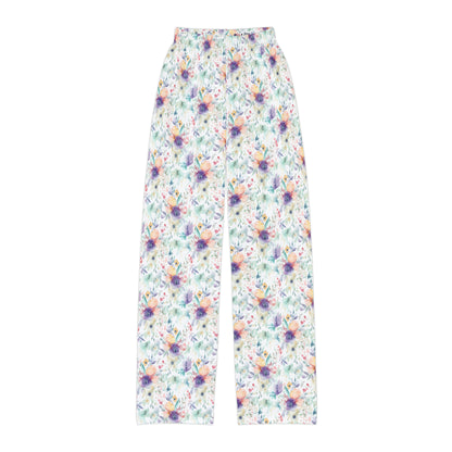 Kid's Floral Pajama Pants with Flower Pajama Pants for Kids