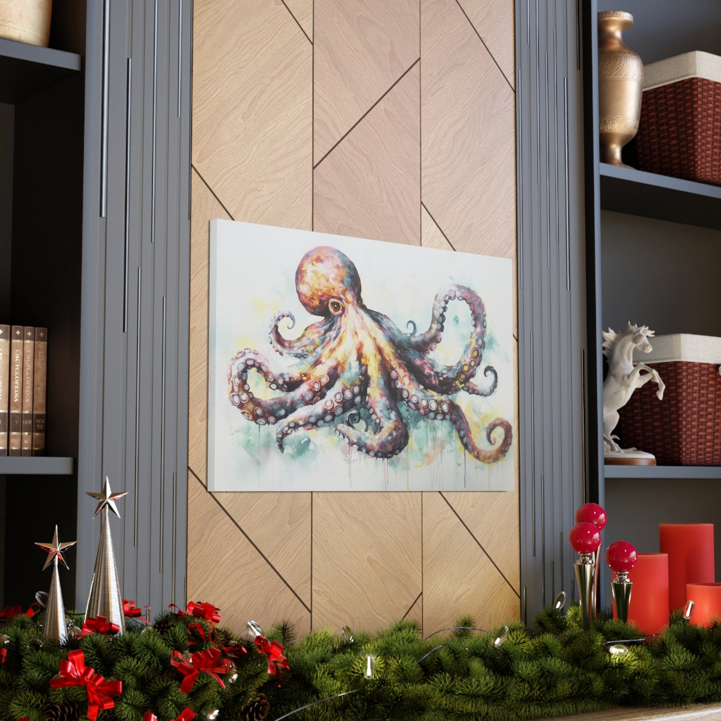 Octopus Oil Painting for Living Room Oil Painting for Dining Room Painting for Bedroom Painting for Office Painting of Octopus