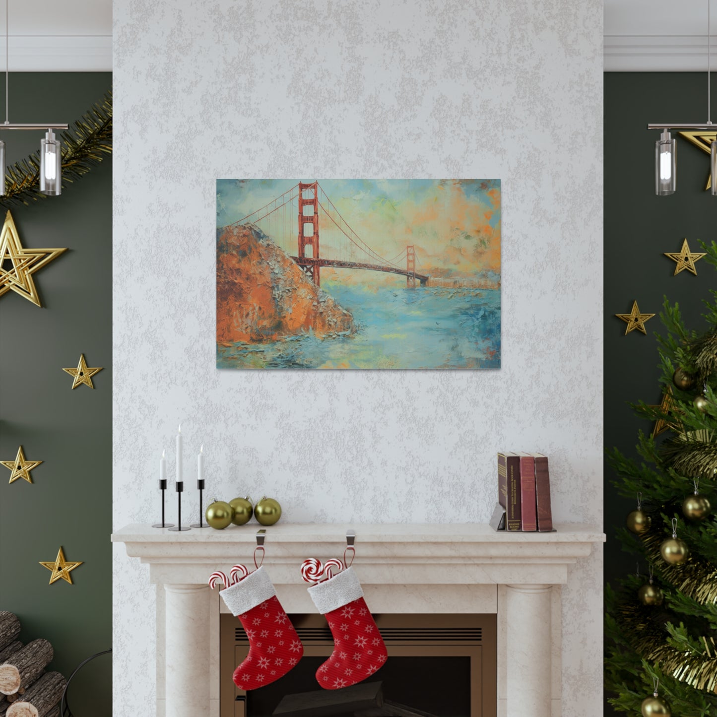 Golden Gate Bridge Painting for Living Room Oil Painting for Dining Room Painting for Bedroom Painting for Office Painting of San Francisco