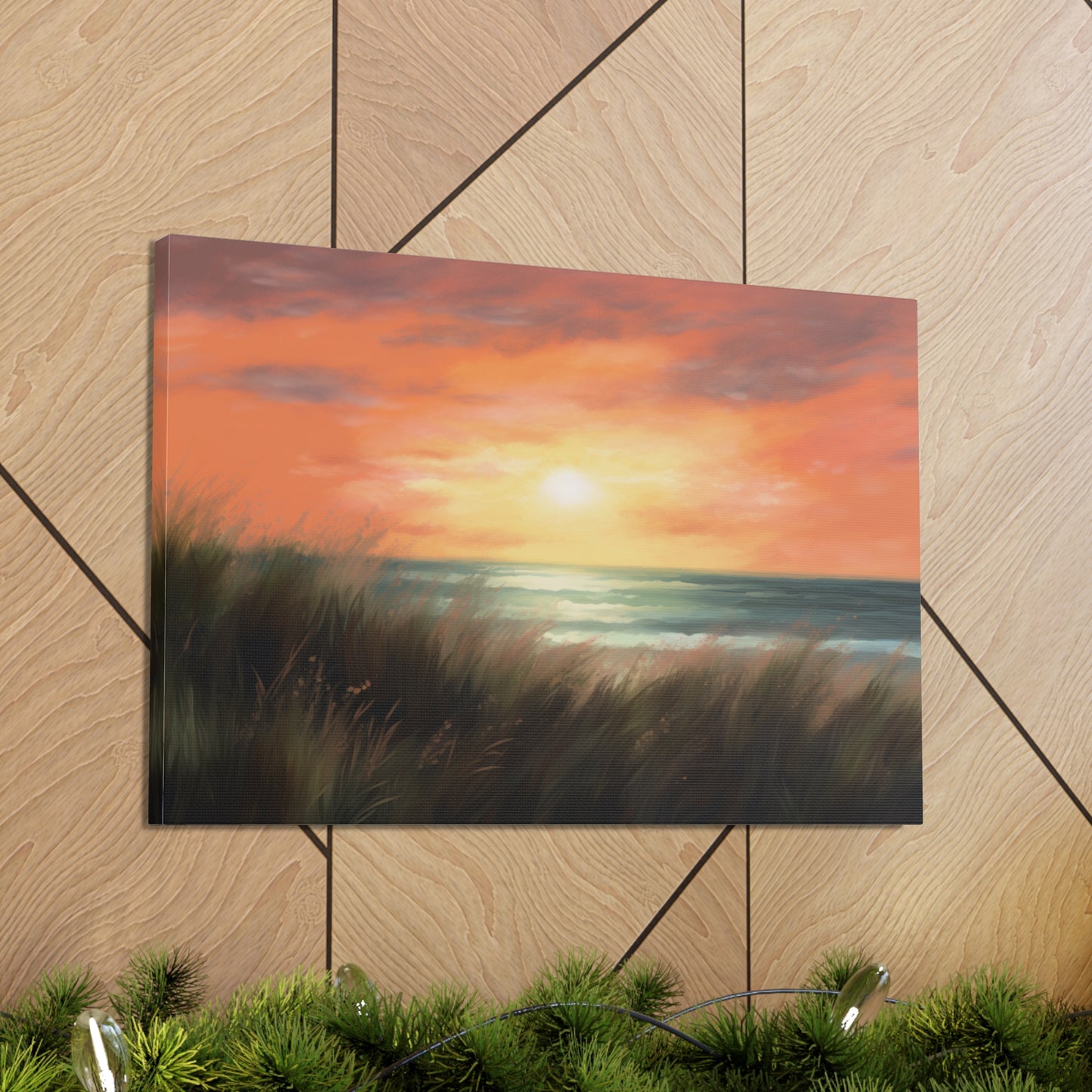 Sunset Painting for Living Room Oil Painting for Dining Room Painting for Bedroom Painting for Bedroom Painting on Canvas Beach Painting