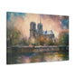 Notre Dame Cathedral Painting for Living Room Oil Painting for Dining Room Painting for Bedroom Painting for Bedroom Painting on Canvas