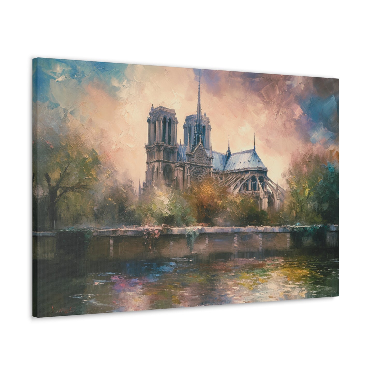 Notre Dame Cathedral Painting for Living Room Oil Painting for Dining Room Painting for Bedroom Painting for Bedroom Painting on Canvas