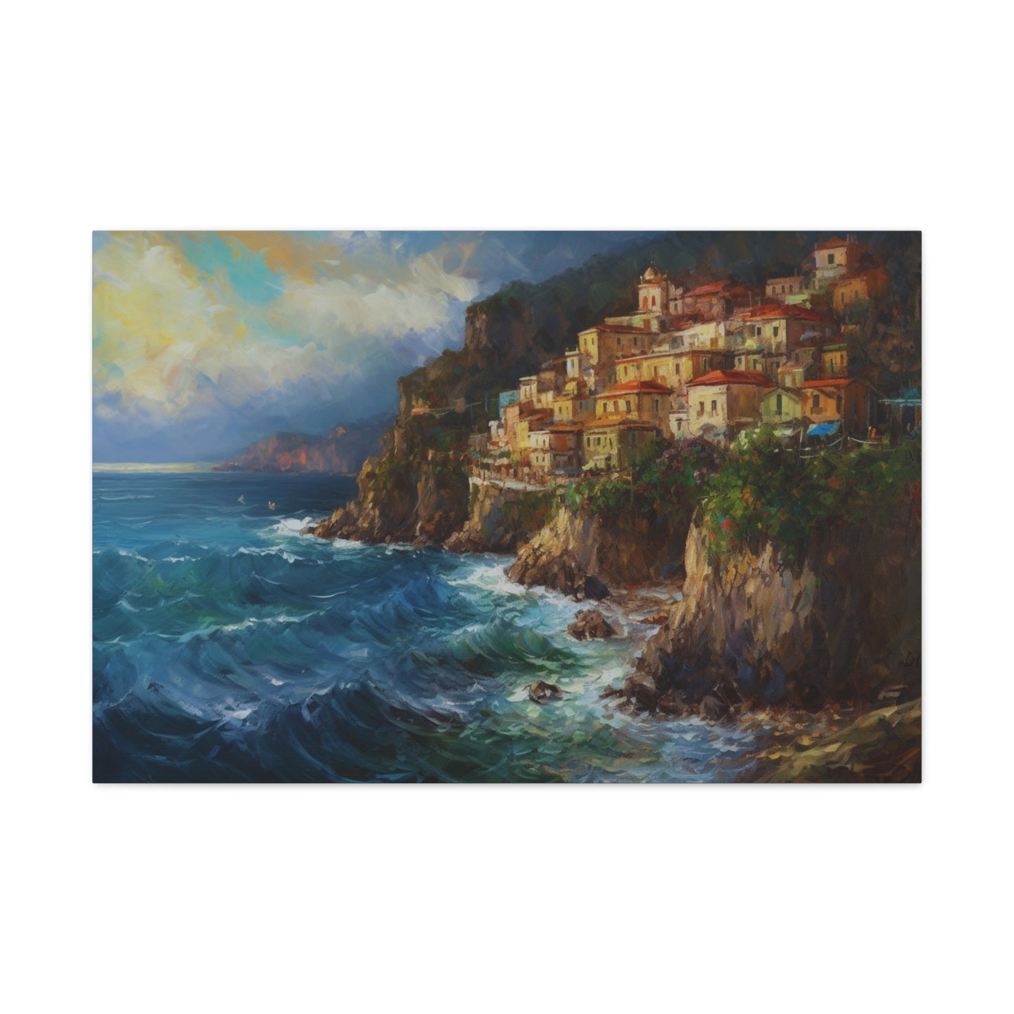 Landscape Painting for Living Room Oil Painting for Dining Room Painting for Bedroom Painting for Office Painting of Amalfi Coast