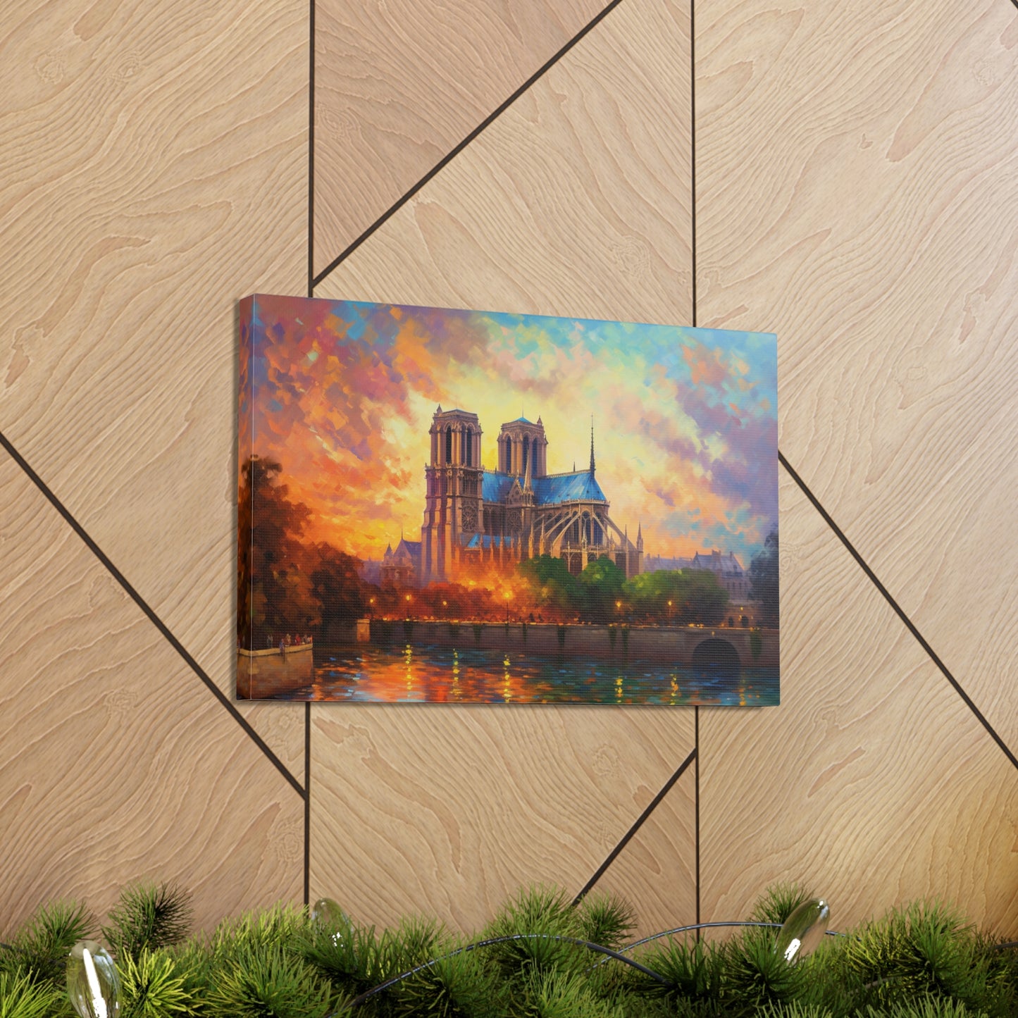 Notre Dame Cathedral Painting for Living Room Oil Painting for Dining Room Painting for Bedroom Painting for Bedroom Painting on Canvas