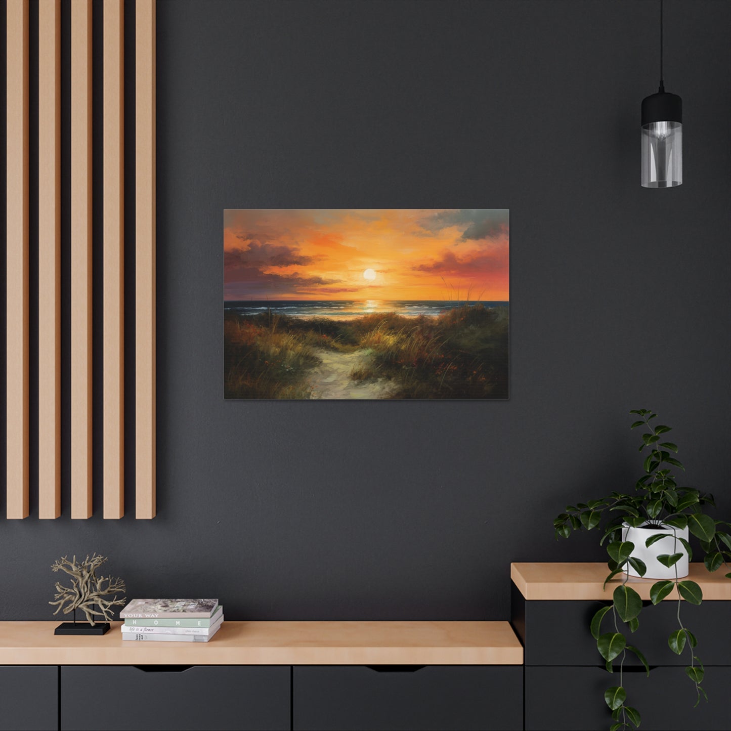 Sunset Painting for Living Room Oil Painting for Dining Room Painting for Bedroom Painting for Bedroom Painting on Canvas Beach Painting