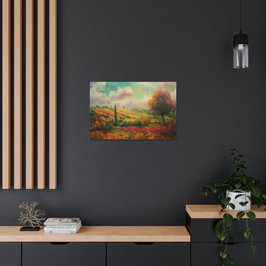 Landscape Oil Painting, Wrapped Canvas, French Country, Bedroom, Living Room, Dining Room, Artwork